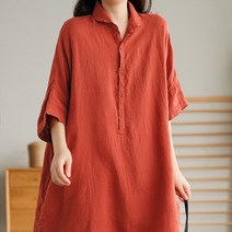 MA 빅사이즈 언발핏 린넨 롱원피스