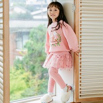 라라아망 여아용 발렌 샤 치마레깅스