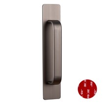 프리미엄 무타공 다용도 가구 판 손잡이 사각 중 티탄 MOT-200 부착형, 1개