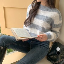 베러스윗 여성용 단가라 크롭 니트