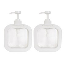 모나코올리브 모던화이트 몰드 디스펜서 500ml, 화이트, 2개