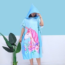 성인용 입는 망토 비치타올 900 x 1100 x 400 mm, 09 일각수, 1개