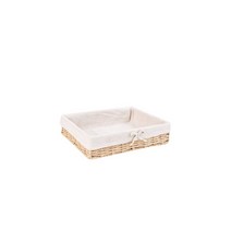 세븐집 등나무 낮은바구니 6 x 15 x 25 cm, 베이지, 1개