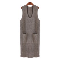 럽스 에스핀 브이넥 포켓 롱 니트 베스트