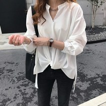 모네타 뉴라인 루즈 블라우스