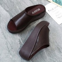 파이 여성용 통굽 컴포트 키높이 사무실 슬리퍼 6cm VR_998