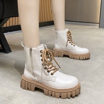 스타 컬러 솔져 워커 부츠