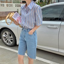 패션풀 여성용 아슈아 스트라이프 셔츠 26814