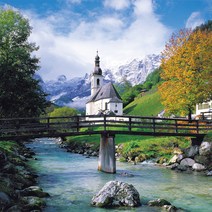 챔버아트 5152 람사우 교회의봄 직소퍼즐, 혼합색상, 500피스