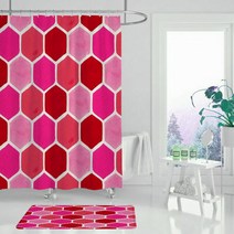 카리스 방수 트렌디 컬러리스트 샤워커튼 A07 180x180cm, 1개