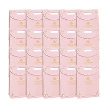 마켓감성 선물포장 프린세스 종이가방 20p, 핑크