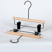 센스이따 아동용 원목 옷걸이 바지걸이 19 라운드 후크 15cm J258, 블랙, 5개입