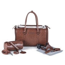 딩동펫 강아지 본비안트 캐리어 세트, 브라운