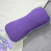 사랑예감 논슬립 라운드 바이오칩 베개, 보라색