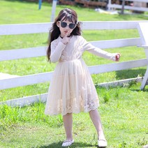 크리스탈하우스 여아용 러블리 자수 원피스 OPS822