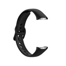 갤럭시핏 17.3mm 실리콘 스트랩 밴드, 블랙, 1개