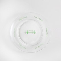 제이테이블 NYWIBG 홈카페 레터링 유리접시, 그린, 1개