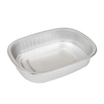 아이투알 알루미늄 타원 도시락용기 320850 + 뚜껑 320850L 세트, 50세트, 1개입