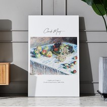 5단 높이조절 접이식 갤러리 테이블 1200 x 750 mm, 모네 사과와포도