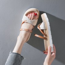 뮤베아 여성용 말랑말랑 일자 스트랩 슬리퍼 WS283