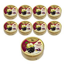캐빈디쉬앤하비 더블프룻 블랙커런트맛 캔디 사과맛 필링, 175g, 9개
