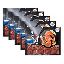 초심 연어 큐브 강아지 간식 400g, 5개, 연어맛