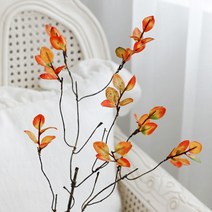미스모네 빈티지 가을 낙엽 나무 가지 조화 L 대형가지, 옐로