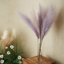 플라우스302 조화 핑크뮬리 대형 100cm, 연퍼플