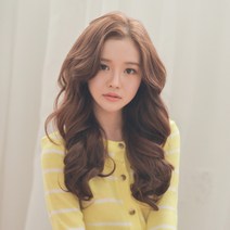 에스홀릭 미디움 발롱펌 여자 부분가발 4종 세트, 옐로우브라운, 1개