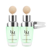 유멜 시그니처 차량용 디퓨저 20ml x 2p + 나무봉 2p + 벤트클립 2p 세트, 1세트, 힐링피톤치드