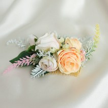 엘블랑꼬 엘레강스 플라워 뒤꽂이, 옐로, 1개