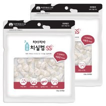 굿데이 치카치카 우유 강아지 치실껌 SS 120g, 2개, 우유맛
