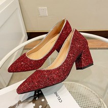 스타 글리터 우먼 하이힐 6.5cm