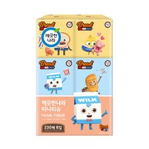 깨끗한나라 브레드 이발소 미니티슈 230매, 6개입, 1개