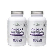 내추럴이믹스 오메가3 플러스 비타민D 1200 144.24g, 2개, 120정