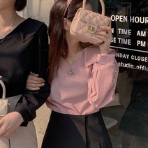큐니걸스 소녀카라 오픈 블라우스