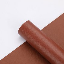 오픽 수선패치 인조 가죽 리폼 스티커, 레드브라운
