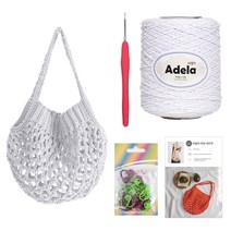 야나 아델라 마켓 네트백 뜨개질 DIY 패키지, 701 화이트, 1세트