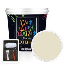 WEMIXTONE 외부용 EXTERIOR 페인트 3L + 붓 + 로울러 + 트레이 세트, WMT0323P01(페인트)
