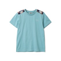 레노마키즈 남아용 어깨 체크 배색 티셔츠 R2320T122