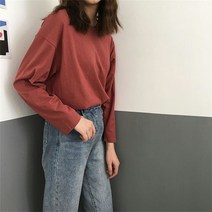 아티렐 솔리드컬러 루즈 올매치 셔츠 라운드