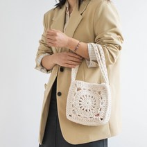 야나 에밀리 모티브백 DIY 패키지, 아이보리(실), 랜덤발송(부자재), 1세트