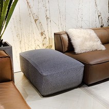 리빙모어 제이드 나노 스툴 대형 쇼파커버 989_2T_Stool_BW_Nano, 그레이