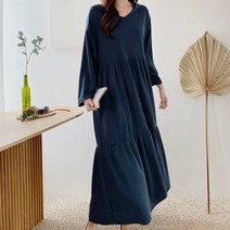 센스 브이 캉캉 봄 빅사이즈 임산부 원피스 4123