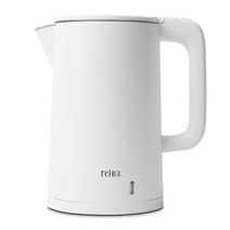 REINA 스테인레스 2중 단열 무선 전기주전자 화이트 1.8L, RP-2018