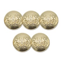 고급 코트 가디건 금속단추 마이칸 25mm, 5개, 흑골드