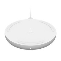 벨킨 부스트업 15W 초고속 무선 충전 패드 퀵차지 24W + 어댑터 WIA002kr, 화이트, 1세트