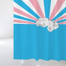 수풀 샤워 커튼 북유럽 스타일 sc262 L 1800 x 1880 mm + 스테인리스 고리 12p + 화이트 커튼봉 풀세트, 1세트, 멀티(혼합)컬러
