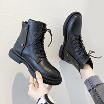 페이크 레더 언발 워커 마틴 부츠 PRDS13