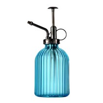 댓츠댓 레트로 프레스 유리 스프레이 분무기 스트라이프 스카이 320ml, 1개